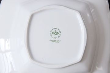 Rosenthal(ローゼンタール)　クラシックローズシリーズ　スクエアディッシュ(プレート、ボウル)