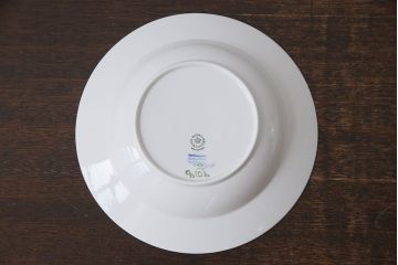 中古　ROYAL COPENHAGEN(ロイヤルコペンハーゲン)　ブルーフラワー　プレイン　23.5cmスープディッシュ2枚セット(ディーププレート)(2)