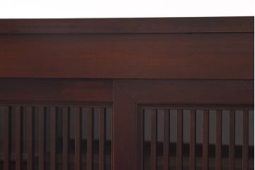 アンティーク家具　和製アンティーク　和モダンなデザインのリメイク六尺水屋箪笥サイドボード(収納棚、和タンス、ローボード)