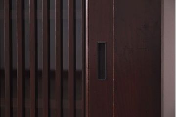 アンティーク家具　和製アンティーク　和モダンなデザインのリメイク六尺水屋箪笥サイドボード(収納棚、和タンス、ローボード)