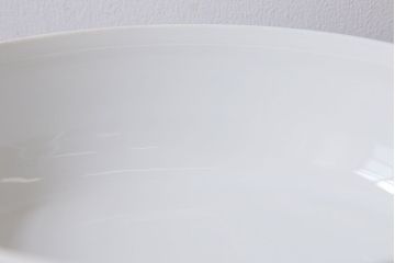 アンティーク雑貨　中古　ROYAL COPENHAGEN(ロイヤルコペンハーゲン)　ブルーフラワー　プレイン　蓋付きオーバルディッシュ(カーブ、ボウル)(1)
