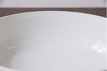 アンティーク雑貨　中古　ROYAL COPENHAGEN(ロイヤルコペンハーゲン)　ブルーフラワー　プレイン　蓋付きオーバルディッシュ(カーブ、ボウル)(2)