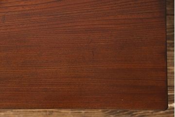明治大正期　ケヤキ材一枚板使用　和を感じるリメイク鉄脚テーブル(カフェテーブル、センターテーブル、サイドテーブル)