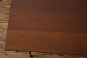 ヒバ材使用　リメイク　インダストリアルな空間作りにおすすめの鉄脚テーブル(サイドテーブル、カフェテーブル)