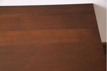 ヒバ材使用　リメイク　インダストリアルな空間作りにおすすめの鉄脚テーブル(サイドテーブル、カフェテーブル)