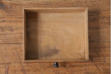 アンティーク雑貨　昭和レトロ　丸い鏡が可愛らしい卓上小物収納(小引き出し、小物入れ)