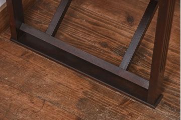 アンティーク家具　日本楽器・山葉(ヤマハ)　和モダンテイストの上質なフォールディングチェア・青(文化椅子、折りたたみ式チェア、イス)(1)