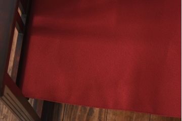 アンティーク家具　日本楽器・山葉(ヤマハ)　和モダンテイストの上質なフォールディングチェア・赤(文化椅子、折りたたみ式チェア、イス)(1)
