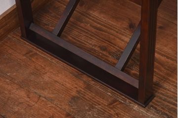 アンティーク家具　日本楽器・山葉(ヤマハ)　和モダンテイストの上質なフォールディングチェア・赤(文化椅子、折りたたみ式チェア、イス)(1)