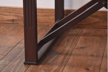 アンティーク家具　日本楽器・山葉(ヤマハ)　和モダンテイストの上質なフォールディングチェア・赤(文化椅子、折りたたみ式チェア、イス)(2)