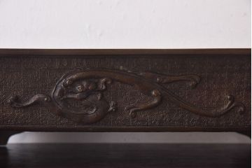 アンティーク雑貨　古民具・骨董　龍鳳凰　細部まで施された意匠が目を引く水盤(花器)