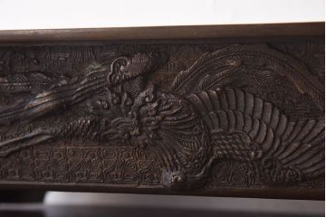 アンティーク雑貨　古民具・骨董　龍鳳凰　細部まで施された意匠が目を引く水盤(花器)