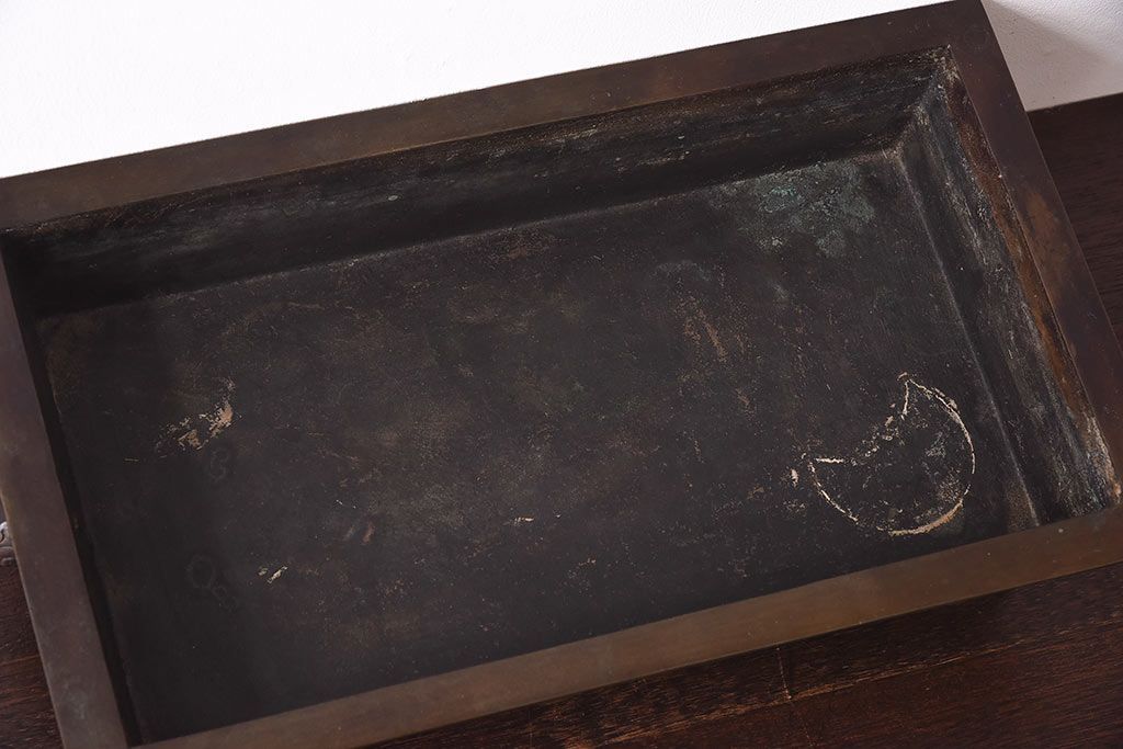 アンティーク雑貨　古民具・骨董　龍鳳凰　細部まで施された意匠が目を引く水盤(花器)