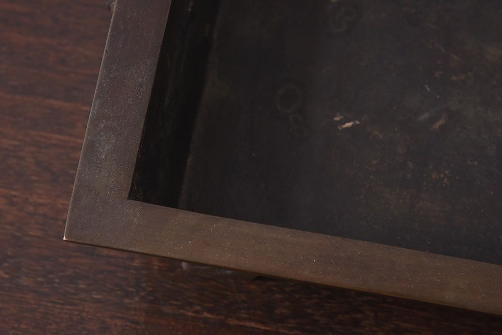 アンティーク雑貨　古民具・骨董　龍鳳凰　細部まで施された意匠が目を引く水盤(花器)