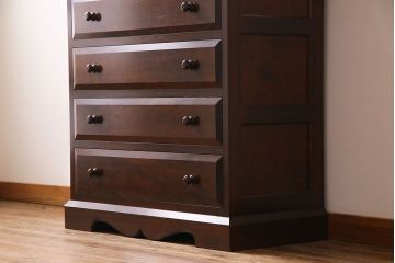 中古　松本民芸家具　シンプルな中に上品さがある#46型ベビータンスI(チェスト)(定価約28万円)