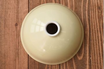 オールドノリタケ・則武(日陶)　ポピー(芥子)　照らすと透ける模様が魅力の電笠(  天井照明、シェード)(1)