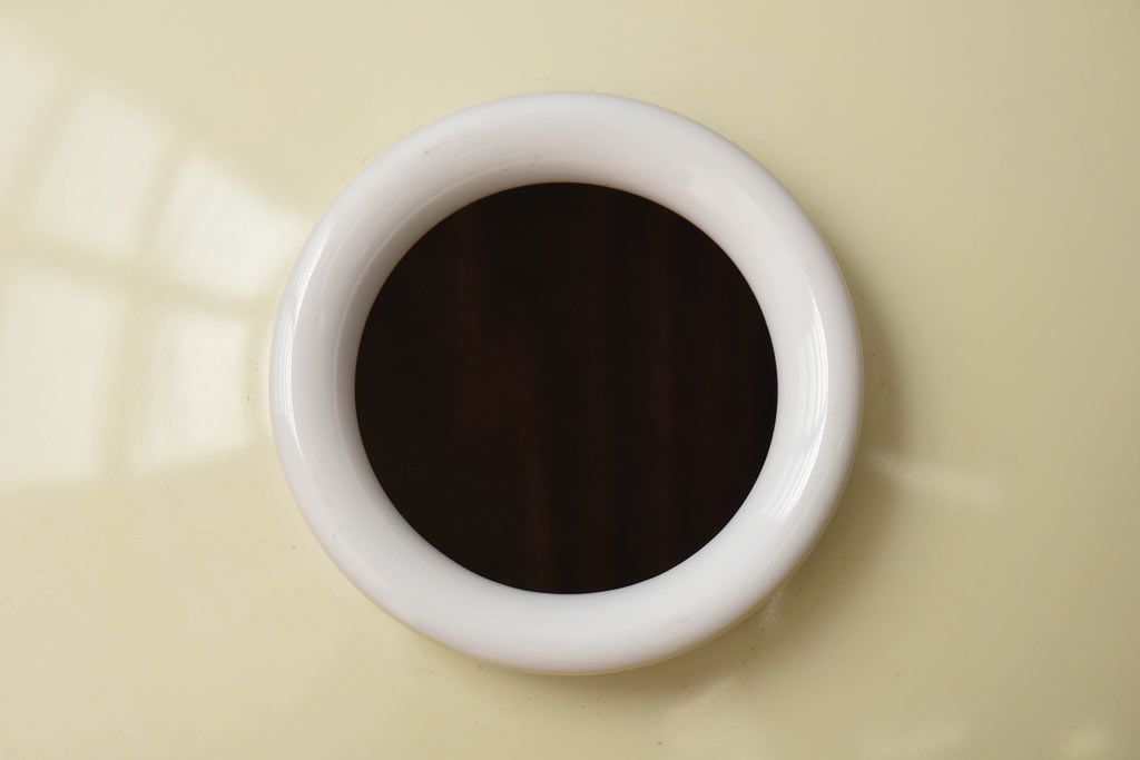 オールドノリタケ・則武(日陶)　ポピー(芥子)　照らすと透ける模様が魅力の電笠(  天井照明、シェード)(1)