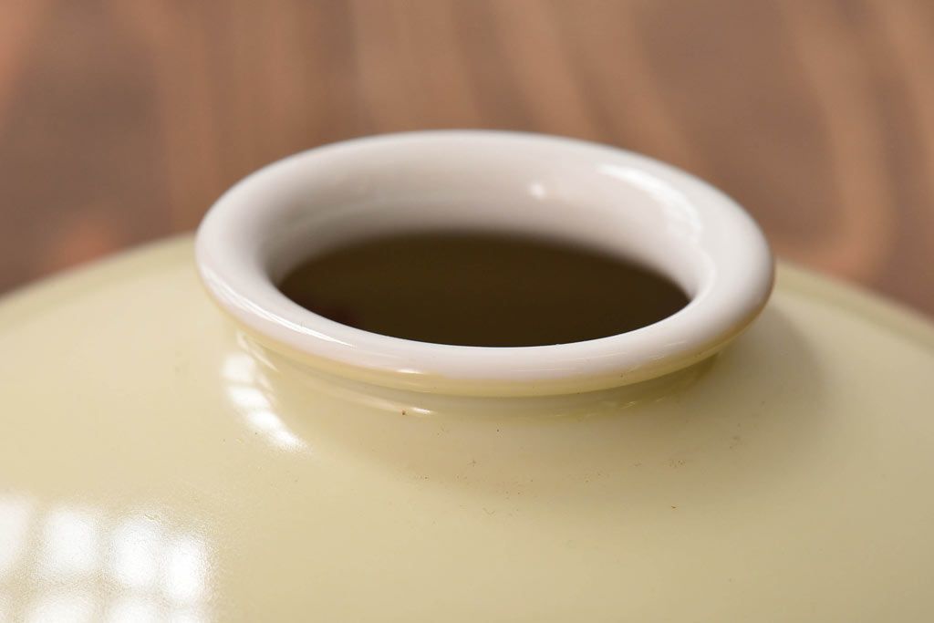 オールドノリタケ・則武(日陶)　ポピー(芥子)　照らすと透ける模様が魅力の電笠(  天井照明、シェード)(1)