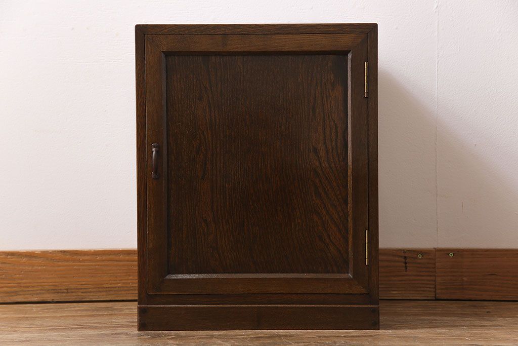 アンティーク家具　和製アンティーク　栓材　古い木の質感が魅力の書類ケース(収納棚)