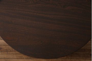 レトロ家具　昭和レトロ　栓材　木のぬくもり溢れる丸ちゃぶ台(座卓、ローテーブル)