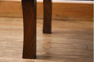 レトロ家具　昭和レトロ　栓材　木のぬくもり溢れる丸ちゃぶ台(座卓、ローテーブル)