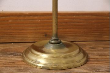 アンティーク雑貨　海外製　真鍮　靴べら・ブラシセットのスタンドラック