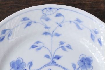 アンティーク雑貨　中古　B&G(ビング オー グレンダール)　コペンハーゲン　Butterfly(バタフライ)　17.5cmプレート2枚セット(洋食器)(1)