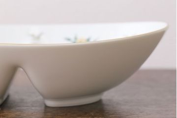 アンティーク雑貨　中古　ノリタケ(Noritake、則武)　上品なオーバルプレート(深皿、長皿)