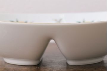 アンティーク雑貨　中古　ノリタケ(Noritake、則武)　上品なオーバルプレート(深皿、長皿)