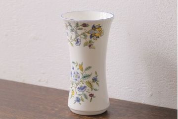 アンティーク雑貨　イギリス　MINTON(ミントン)　Haddon Hall(ハドンホール)　フラワーベース(花瓶)
