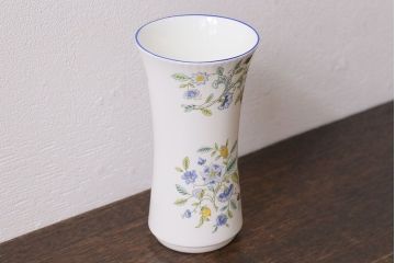 アンティーク雑貨　イギリス　MINTON(ミントン)　Haddon Hall(ハドンホール)　フラワーベース(花瓶)