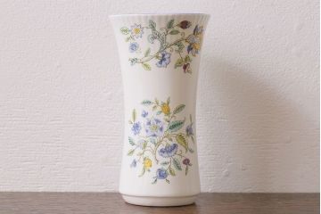 アンティーク雑貨　イギリス　MINTON(ミントン)　Haddon Hall(ハドンホール)　フラワーベース(花瓶)