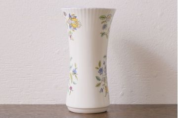 アンティーク雑貨　イギリス　MINTON(ミントン)　Haddon Hall(ハドンホール)　フラワーベース(花瓶)