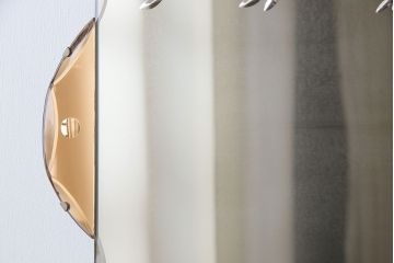 アンティーク雑貨　海外製　モダンなデザインがおしゃれなビンテージウォールミラー(鏡)