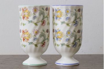アンティーク雑貨　イギリス　MINTON(ミントン)　Haddon Hall(ハドンホール)　タンブラー2個セット(コップ)