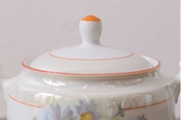 オールドノリタケ(Noritake、則武、日陶)　ヤジロベー印　シュガーポット(洋食器)