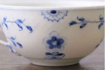 アンティーク雑貨　中古　B&G(ビング オー グレンダール)　コペンハーゲン　Butterfly(バタフライ)　カップ&ソーサー2客セット(洋食器)