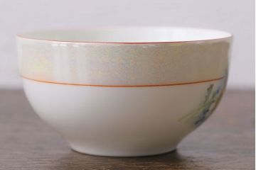 オールドノリタケ(則武・日陶)　ヤジロベー印　ポップな色合いが可愛らしいカップ&ソーサー2客セット(洋食器)(1)