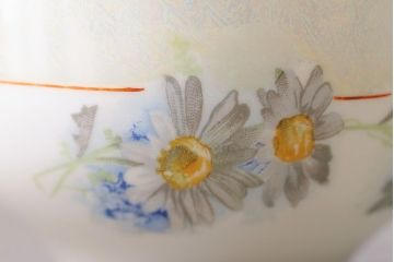 アンティーク雑貨　オールドノリタケ(則武・日陶)　ヤジロベー印　ポップな色合いが可愛らしいカップ&ソーサー2客セット(洋食器)(2)