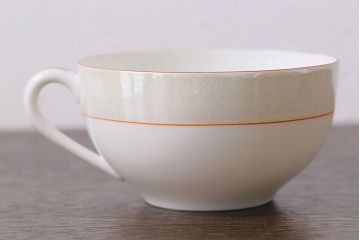 オールドノリタケ(則武・日陶)　ヤジロベー印　ポップな色合いが可愛らしいカップ&ソーサー2客セット(洋食器)(3)