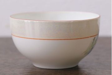 オールドノリタケ(則武・日陶)　ヤジロベー印　ポップな色合いが可愛らしいカップ&ソーサー2客セット(洋食器)(3)