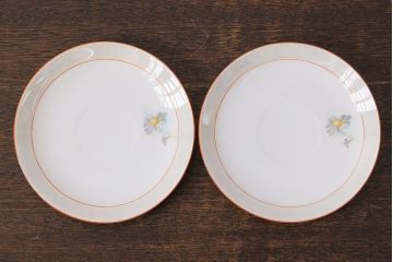 オールドノリタケ(則武・日陶)　ヤジロベー印　ポップな色合いが可愛らしいカップ&ソーサー2客セット(洋食器)(3)