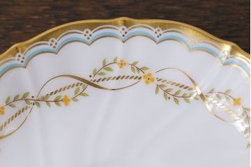 アンティーク雑貨　中古　ノリタケ(Noritake、則武)　ダイヤモンドコレクション印　カップ&ソーサー2客セット(洋食器)
