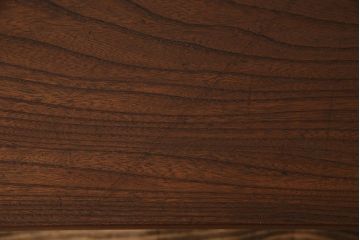 大正期　ケヤキ材一枚板　杢目が魅力的なリメイク鉄脚ベンチ(板座チェア、椅子)(1)