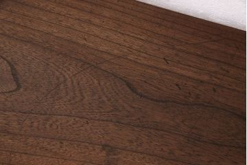 ケヤキ材一枚板　杢目が魅力的なリメイク鉄脚ベンチ(板座チェア、椅子)(2)