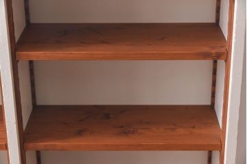 ペイント家具　ナチュラルなお部屋にぴったりな明るい色合いのオープンラック(陳列棚、本棚、ブックシェルフ)