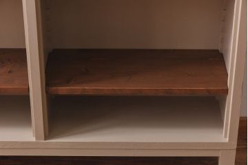 ペイント家具　温かな雰囲気漂うオープンラック(陳列棚、本棚、ブックシェルフ)