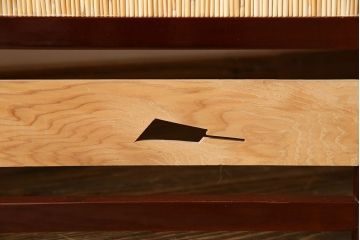 アンティーク雑貨　昭和中期　透かし彫りが上品な四連折り畳み式パーテーション(衝立、仕切り)
