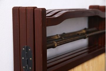 アンティーク雑貨　昭和中期　透かし彫りが上品な四連折り畳み式パーテーション(衝立、仕切り)