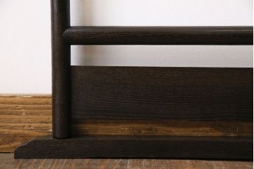 アンティーク雑貨　昭和中期　桑材の風合いが上品な二つ折り衣桁(着物掛け)